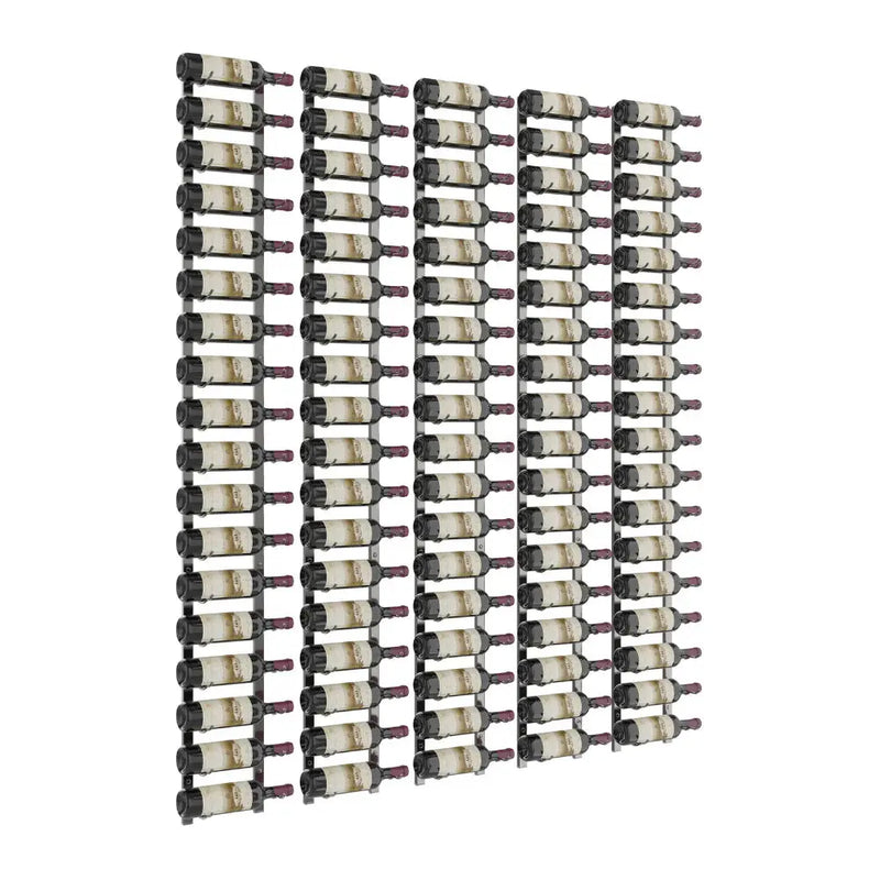 W Series Feature 6 Wall Mounted Metal Wine Rack kit