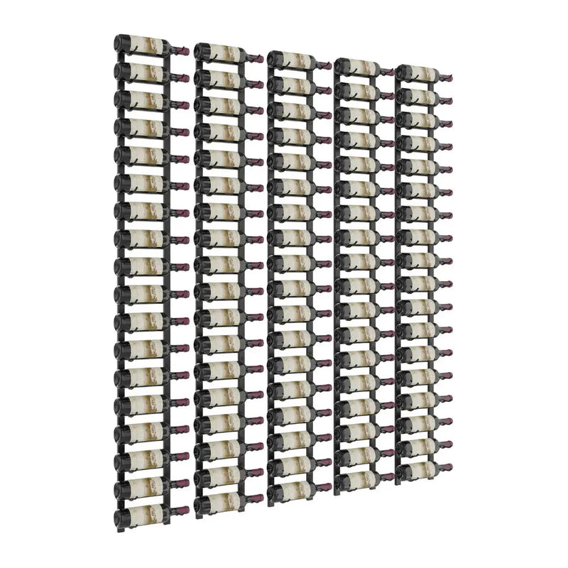 W Series Feature 6 Wall Mounted Metal Wine Rack kit