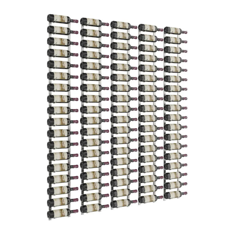 W Series Feature 6 Wall Mounted Metal Wine Rack kit