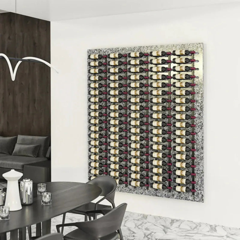 W Series Feature 6 Wall Mounted Metal Wine Rack kit