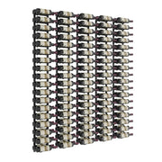 W Series Feature 6 Wall Mounted Metal Wine Rack kit