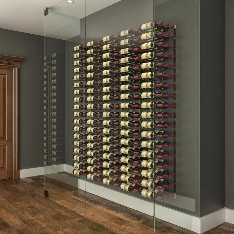 W Series Feature 6 Wall Mounted Metal Wine Rack kit