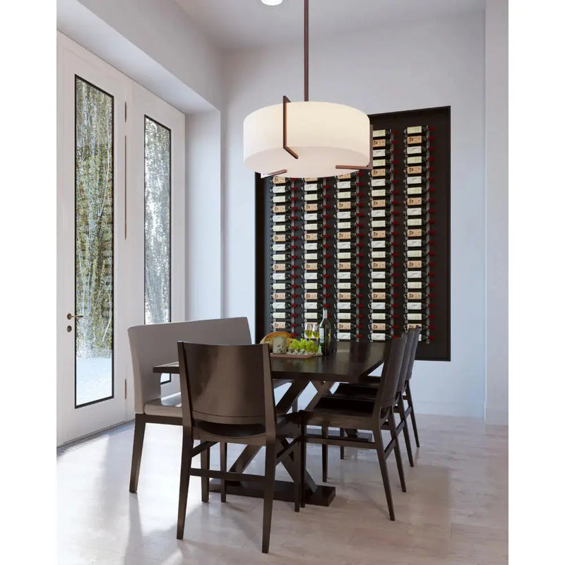 W Series Feature 7 Wall Mounted Metal Wine Rack Kit