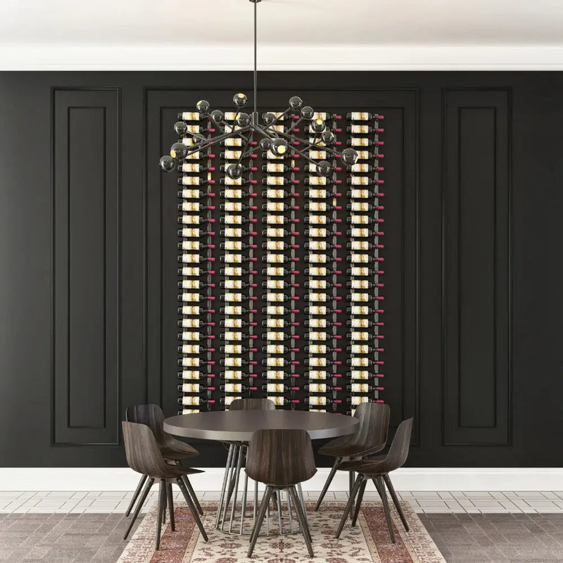 W Series Feature 7 Wall Mounted Metal Wine Rack Kit
