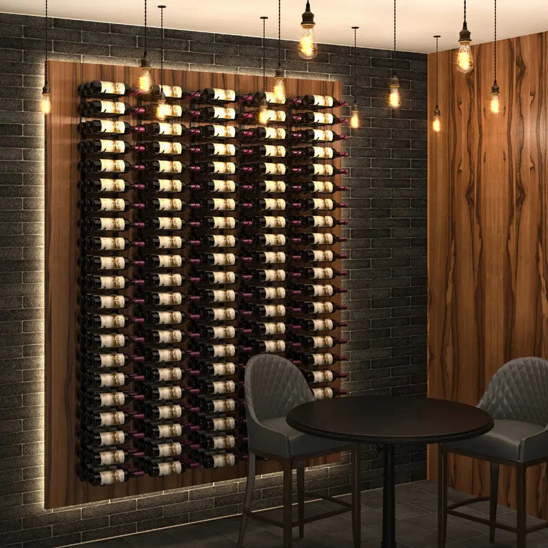 W Series Feature 7 Wall Mounted Metal Wine Rack Kit