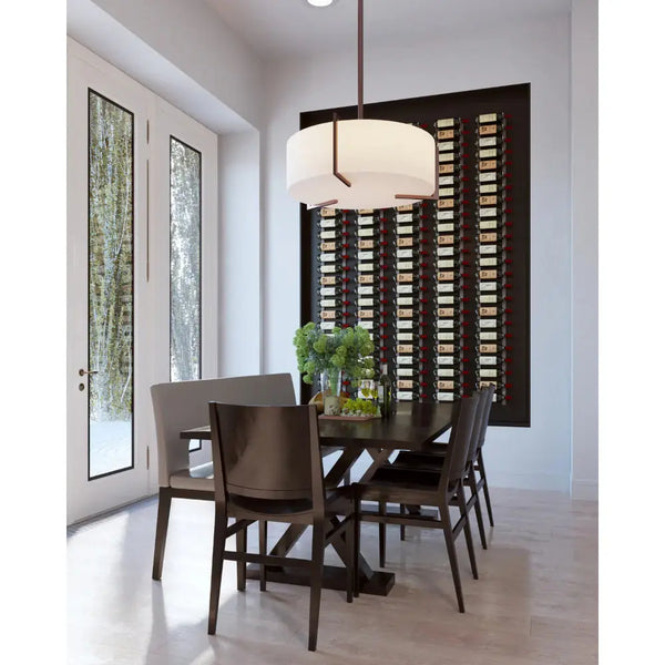 W Series Feature Wall 8 Wall Mounted Metal Wine Rack Kit