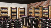 Evolution Double-Sided Island Display | Freestanding Metal Wine Rack