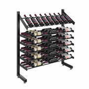 Evolution Single Sided Freestanding Island Display Wine Rack & Presentation Row