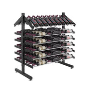 Evolution Double-Sided Freestanding Island Display Wine Rack & Presentation Row