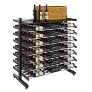 Evolution Double-Sided Island Display | Freestanding Metal Wine Rack