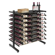Evolution Double-Sided Island Display | Freestanding Metal Wine Rack
