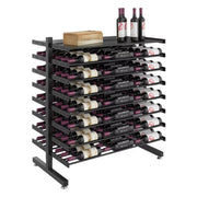 Evolution Double-Sided Island Display | Freestanding Metal Wine Rack