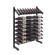 Evolution Single Sided Freestanding Island Display Wine Rack & Presentation Row