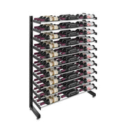 Freestanding Single-Sided Island Display Rack | 90 Bottles