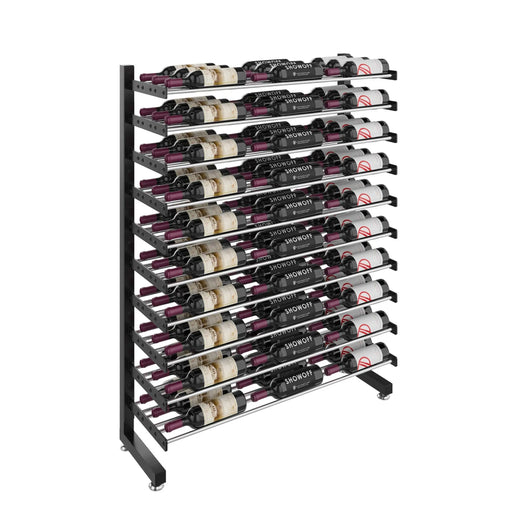 Freestanding Single-Sided Island Display Rack | 90 Bottles