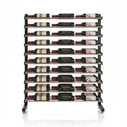 Freestanding Single-Sided Island Display Rack | 90 Bottles