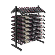 Evolution Double-Sided Freestanding Island Display Wine Rack & Presentation Row