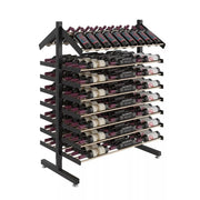 Evolution Double-Sided Freestanding Island Display Wine Rack & Presentation Row