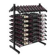 Evolution Double-Sided Freestanding Island Display Wine Rack & Presentation Row