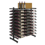 Evolution Double-Sided Island Display | 126 Bottle Freestanding Metal Wine Rack