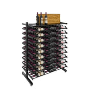 Evolution Double-Sided Island Display | 126 Bottle Freestanding Metal Wine Rack