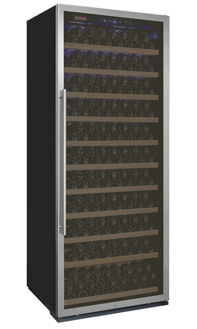 32" Wide Vite II Tru-Vino 277 Bottle Single Zone Stainless Steel Right Hinge Wine Refrigerator