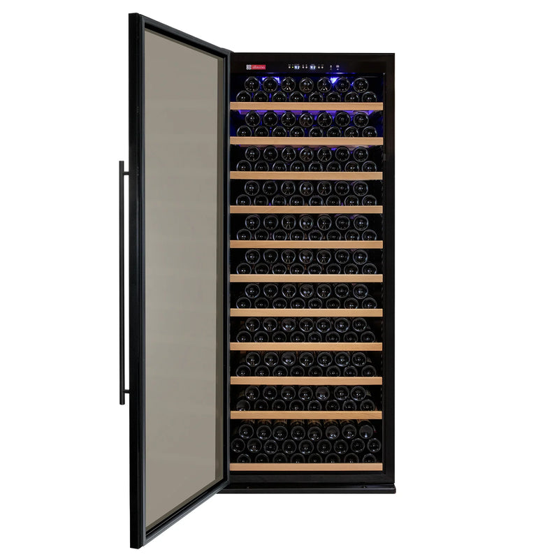 32" Wide Vite II Tru-Vino 277 Bottle Single Zone Black Right Hinge Wine Refrigerator