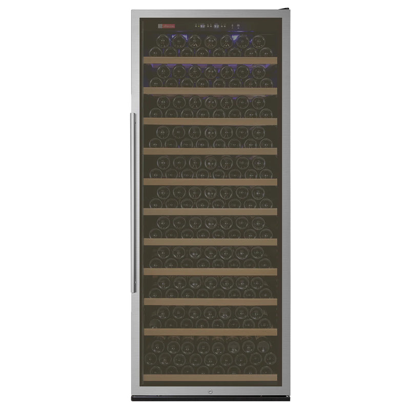 32" Wide Vite II Tru-Vino 277 Bottle Single Zone Stainless Steel Left Hinge Wine Refrigerator