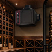 Wine Guardian D025 ducted unit in cellar with racks
