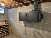 Wine Guardian D050 cooling unit installed in wine cellar