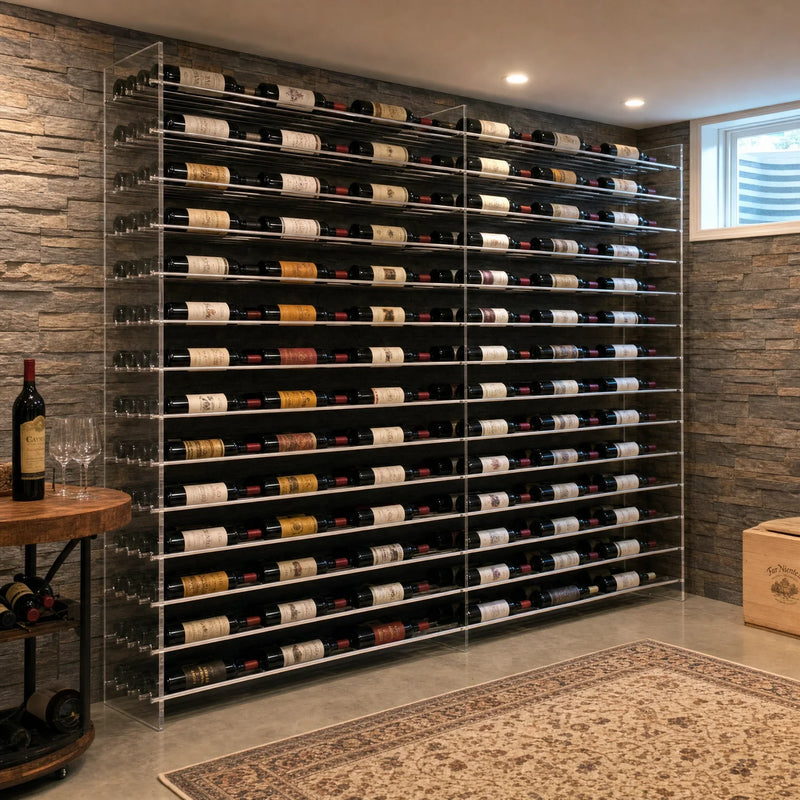 Evolution Wine Tower 72 with 2 extensions, 378 bottles, in a modern living space