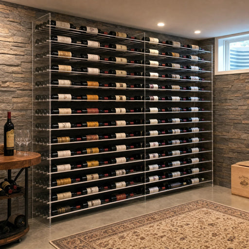 Evolution Wine Tower 72 with 2 extensions, 378 bottles, in a modern living space