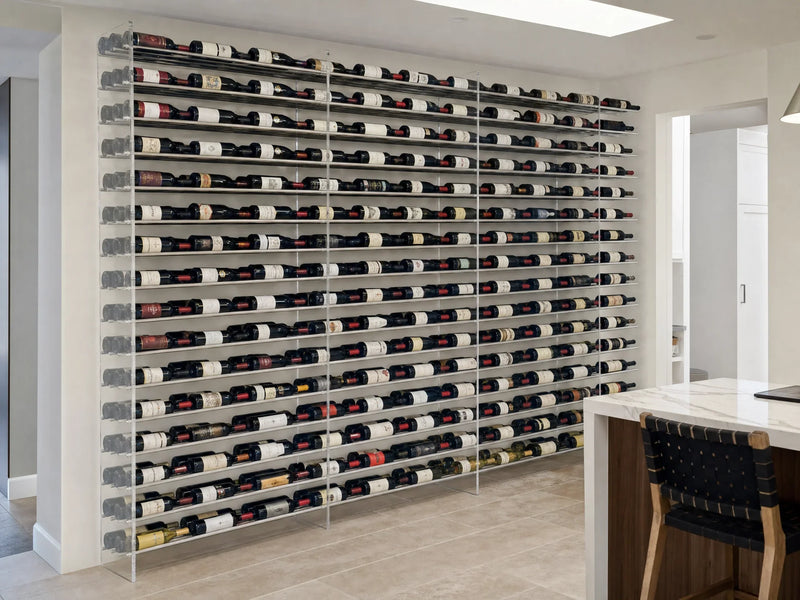 Evolution Wine Tower 72 with 3 extensions, 504 bottles, lifestyle room view