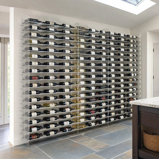 Evolution Wine Tower 72 with 3 extensions, 504 bottles, in a modern living space