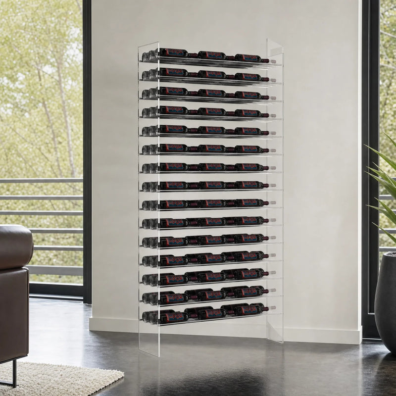 Evolution Wine Tower 92 inch with 162 bottles in a modern interior
