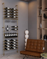 Fittings Provence metal wine wall shown in a room setting