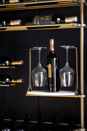Fittings Rhone wine wall detail, gold finish