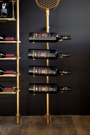 Fittings Rhone wine wall detail, gold finish