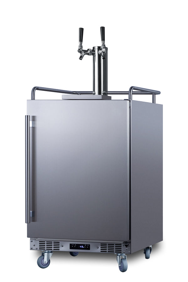 Summit SBC682WKDTWIN kegerator angle