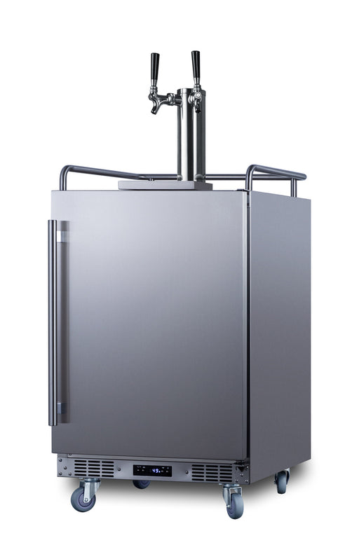 Summit SBC682WKDTWIN kegerator angle