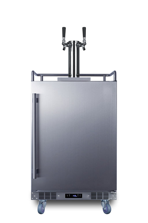 Summit SBC682WKDTWIN dual tap wine kegerator front