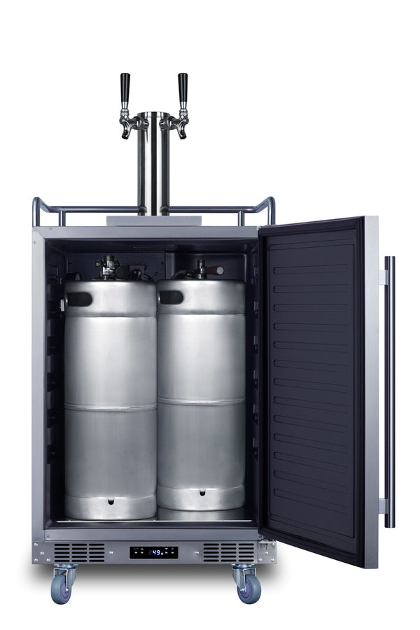 Summit SBC682WKDTWIN kegerator full