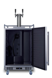 Summit SBC682WKDTWIN kegerator open