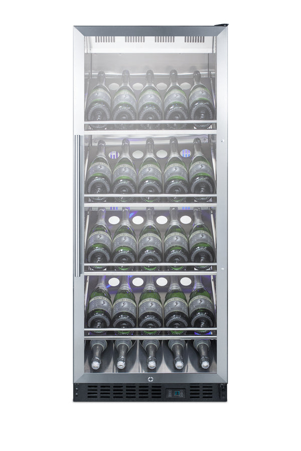 Summit SCR1156CH full cabinet view with champagne shelving