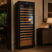 Luxury multi-zone wine cabinet in a modern home