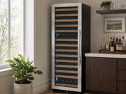 Reserva Series 154 Bottle dual zone wine refrigerator lifestyle view