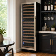 Reserva Series 154 Bottle dual zone wine refrigerator in a home setting