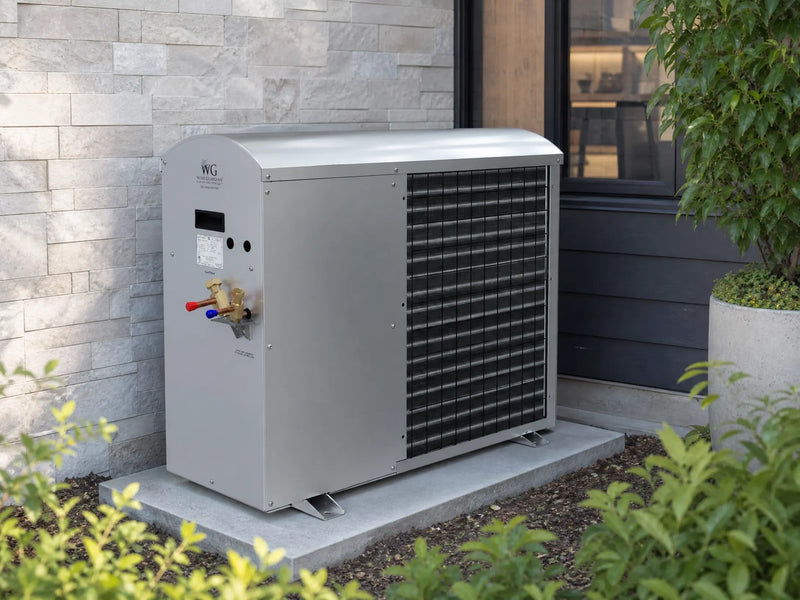 Wine Guardian SS018 ductless split system, wine cellar lifestyle view