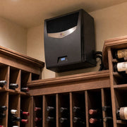 Wine Guardian SS018 ductless split fan coil wall mounted in a wine cellar