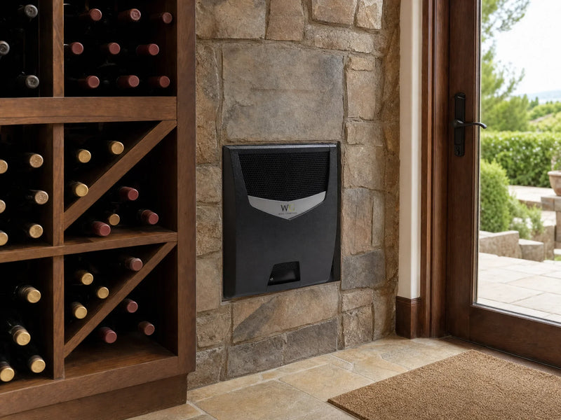 Wine Guardian TTW009 through-the-wall cooling unit lifestyle view